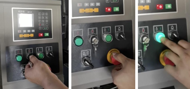 hydraulic shearing machine NC control panel máy cắt thủy lực Bảng điều khiển NC